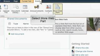 Microsoft Online 365 SharePoint Online - Adding a Web Part