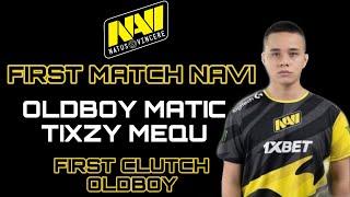 OLDBOY FIRST MATCH NAVI | TIXZY, MEQU, MATIC, NATUS VINCERE PUBG MOBILE