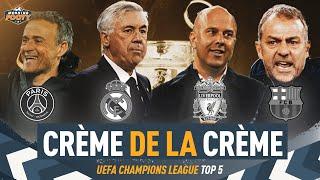 RANKING the Top 5 UEFA Champions League Managers | Flick, Slot, Ancelotti, Enrique, Simeone, Alonso