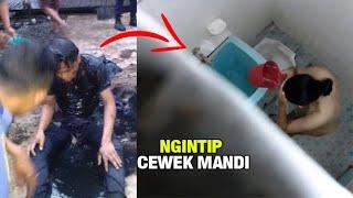 NIAT MAU INTIP C3W3K MANDI, MALAH KECEBUR KE GOT PEMBUANGAN LIMBAH