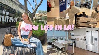 Moving my life to LA for a while! Apartment tour!