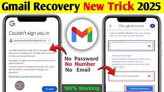 Gmail Account Recovery 2025 ||Recover Gmail Account Password without Recovery Email And Phone Number