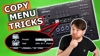 Using the Roland COPY MENU |  Restore Preset Kits, Swap Pads, Exchange Kits, Copy Settings and more!