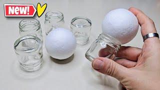 Tiny Glass Jar and Styrofoam Ball! ️Look What I Made? 