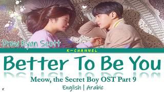 Better To Be You - Drew Ryan Scott | Meow the Secret Boy 어서와 OST Part 9 | English/Arabic Lyrics