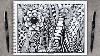 Zentangle Pattern For Beginners