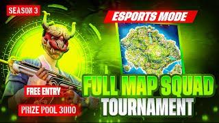 FREE FIRE LIVE FULLMAP ESPORTS TOURNAMENT PRACTICE MATCHES #nonstopgaming #fflive #liveguildtest