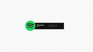 Custom Spotify Lower Thirds Animation (ORDER NOW)