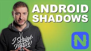 2 Types of Android Shadows NativeScript | Tutorial