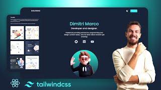 Build a React Portfolio Website With Tailwind Tutorial