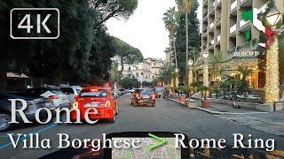 Rome | City Drive, Italy [Villa Borghese ⩾ Rome's Ring area] December 2022 | ️