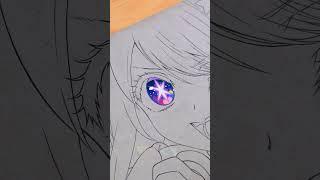 Ai Hoshino  Eyes Coloring | Oshi no Ko #shorts #oshinoko