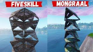 FIVESKILL VS MONGRAAL Building Fights! *NEW* BUILDING METHOD (Fortnite Battle Royale)