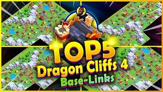 TOP 5 best Dragon Cliffs Level 4 Bases COPY Links, Clash of Clans