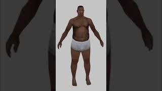 CJ's Body Transformation in Real Time  Gta San Andreas