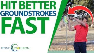 TENNIS TIP: How To Hit  Better Groundstrokes Fast (3 Key Strategies)