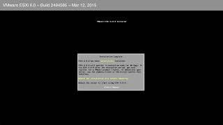 VMware ESXi 6.0 Install