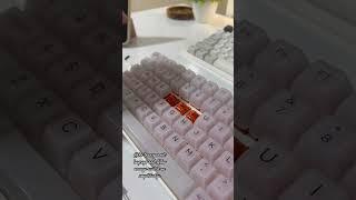 #keyboard #mechanicalkeyboard #keycaps Akko transparent keycaps and Akko orange switch royalkludge