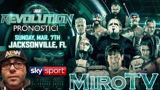 MiroTV w\Salvatore Torrisi, il commentatore della AEW su SKY ITALIA! PRONOSTICI di AEW REVOLUTION!