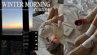 7am winter morning routine | productive simple habits for the colder season ~aesthetic~