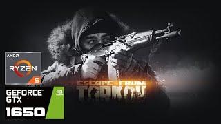 Escape from Tarkov, GTX 1650, Ryzen 5 3550H, Medium Settings, 1080p