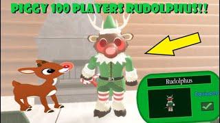 Piggy 100 Players RUDOLPHUS SKIN!!