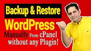 Backup & Restore WordPress from cPanel without any Plugin! ️ #backup #restore #cpanel