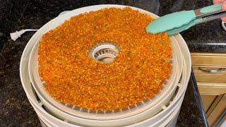 Dehydrating Hot Sauce Pulp