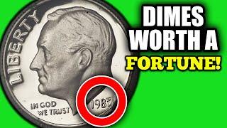 10 DIME COINS WORTH A FORTUNE!!