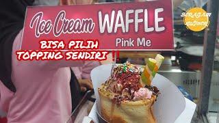 KULINER VIRAL JOGJA‼️IDE UNIK JUALAN ICE CREAM WAFFLE BISA REQUEST SENDIRI TOPPINGNYA‼️