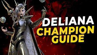 How to Gear, Mastery, and Use Free Legendary Deliana Log in Champion I Raid Shadow Legends