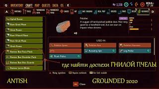 Grounded 2020  - ГДЕ НАЙТИ БРОНЮ ГНИЛОЙ ПЧЕЛЫ (ROTTEN BEE) И КАК ЧИНИТЬ БРОНЮ