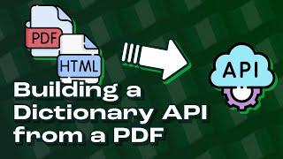 Building an Igbo Dictionary API from Converting and Parsing a PDF File