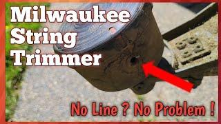 Milwaukee M18 Fuel Qwik-Lok String Trimmer. Line Refill Made Easy.