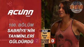 Sabriye Tahminleriyle Herkesi Kahkahaya Boğdu!  | Bölüm 100 | Survivor 2017