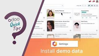 Odoo Quick Tips - Install Demo Data