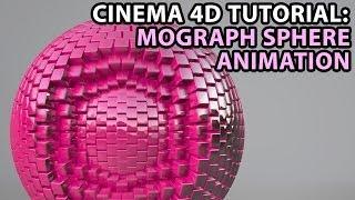 Cinema 4D Tutorial: Mograph Sphere Animation [Beginner]