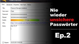 KeePass Netzwerkzugriff und Cloud Sync für mobile Geräte