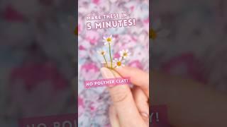 the EASIEST miniature FLOWERS ever  NO POLYMER CLAY! #dollhouse #miniatures