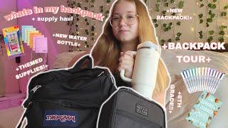 WHATS IN MY BACKPACK 2024 + supply haul!!  *8TH GRADE*