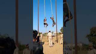 Rope climbing Odisha Excise constable interview in Bhawanipatna