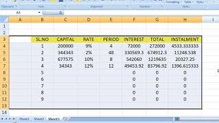 How calculate Emi, interest, installment in ms Excel || Hindi || nearguide.