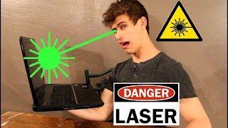 Can you go blind watching laser videos on YouTube???