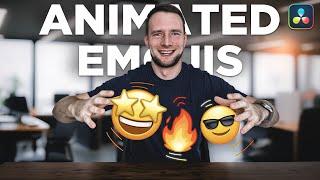 Get FREE animated emojis for Davinci Resolve  - BOOST your videos retention