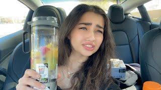 Epic FAIL at making smoothie IN THE CAR!