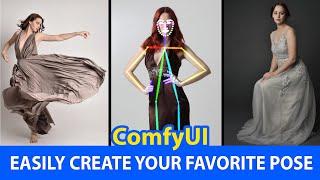 ComfyUI - Easily Create Your Favorit Pose (3D Pose Editor)