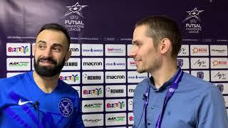 Interview with  Roninho (MFC Prodexim Kherson) UEFA futsal Elite raund in Minsk Portuguese - Russian