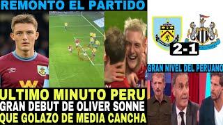 UN DEBUT SOÑADO QUE GOLAZO DE OLIVER SONNE SORPRENDIO A TODOS DE MEDIA CANCHA UN LUJAZO