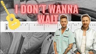 David Guetta & OneRepublic - I Don't Wanna Wait I Easy Guitar Tab/Tutorial