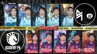 (MDL SEASON 4 PHILIPPINE ) LIQUID ACADEMY PH VS BLACKLIST X BEAR ESPORT Game 2 CASTER PHILIPPINE